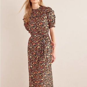Boden yoke detail midi dress